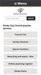 Mobile Screenshot of derby.gov.uk